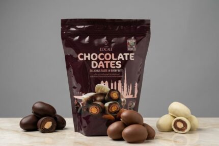Assorted Chocolate Dates With Almond 600G