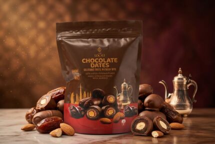 Milk Chocolate Dates With Almond Pouch 300G
