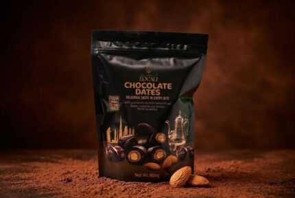 Dark Chocolate Dates With Almond Pouch 300G