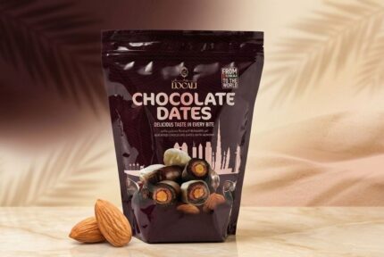 Assorted Chocolate Dates With Almond 600G